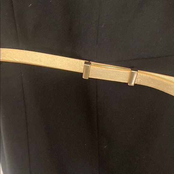 Elegant Black Dress with Gold Accent - Picture 2 of 7